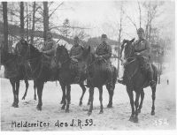 Meldereiter des IR 59 Regimentsstabes 1915